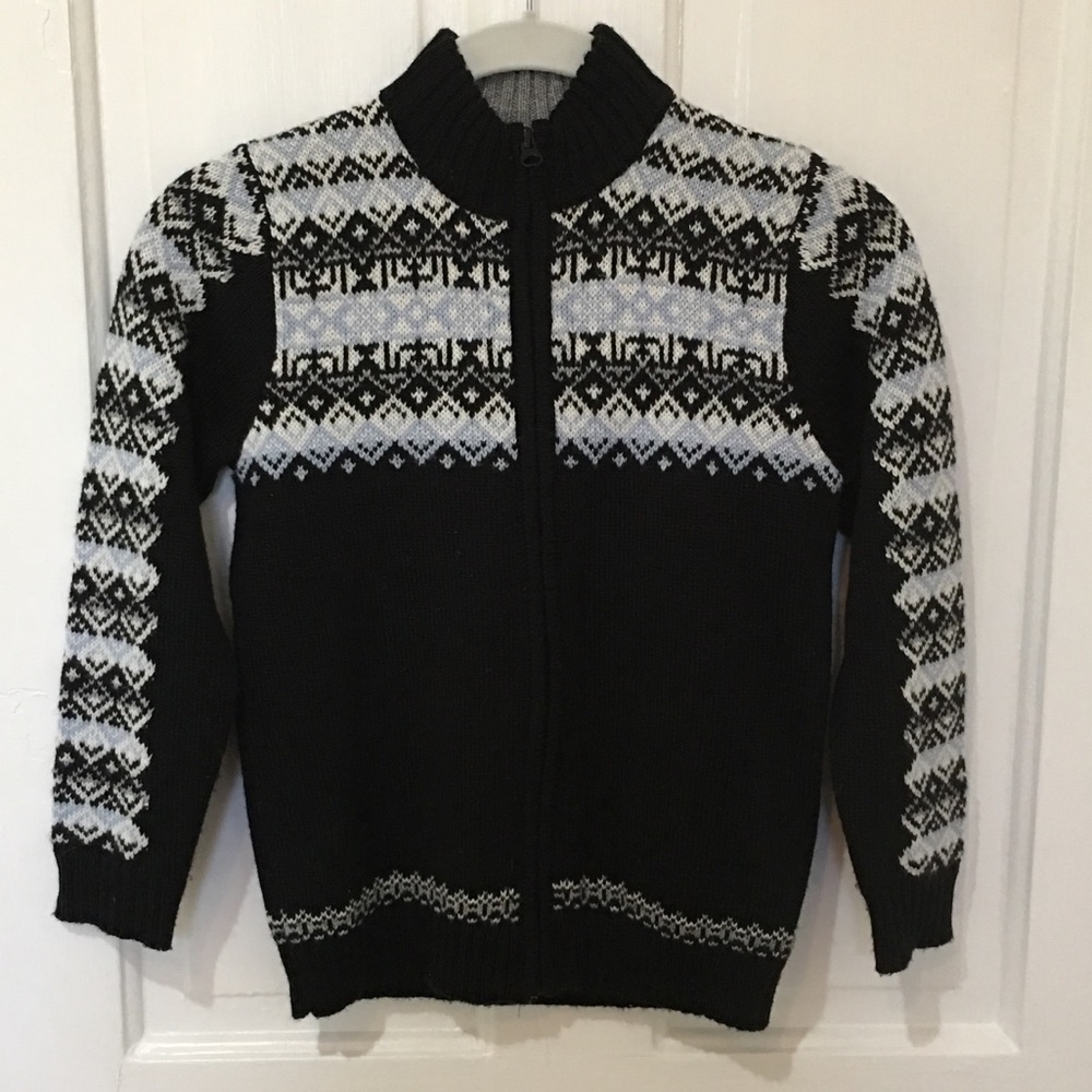 Boy’s Zip Front Sweater (Size 7)
